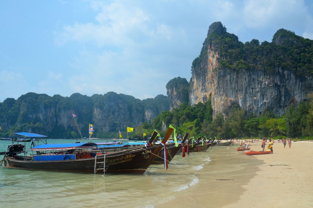 Longtails at Phra Nang