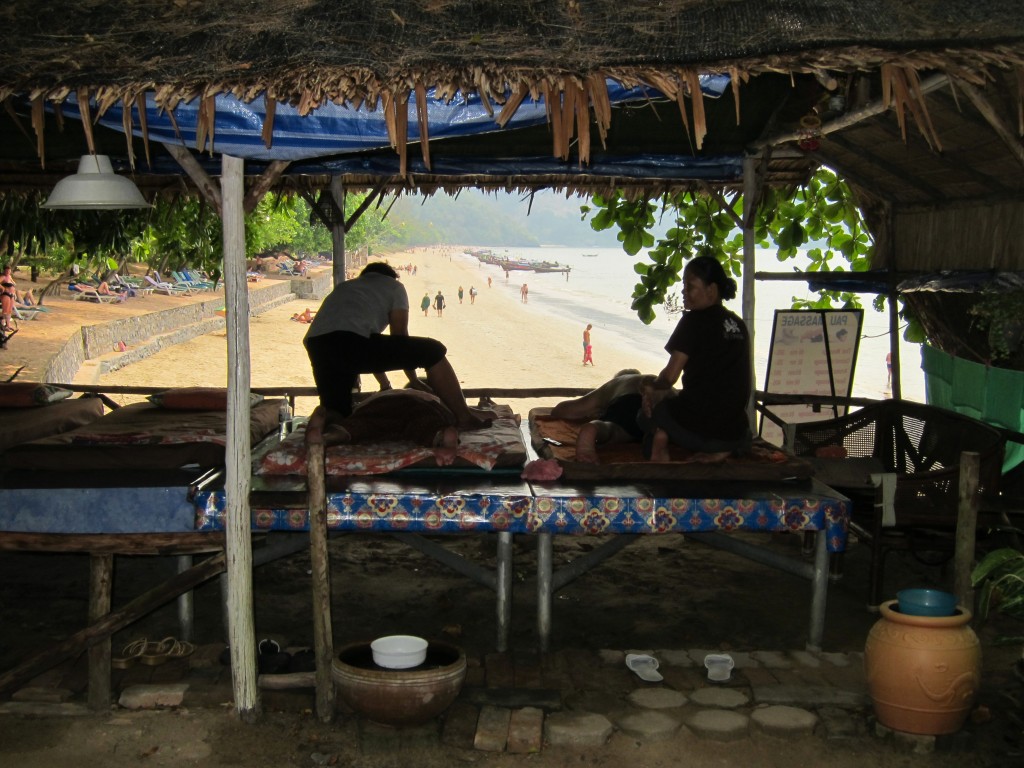 Massage overlooking Ao Nang beach